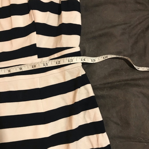 Banana Republic Navy & White Striped Fitted Dress - Picture 8 of 11